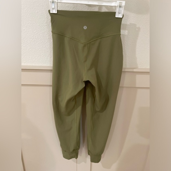 Lululemon Align Leggings High Rise Women’s Jogger Cropped Green Yoga Pants - Picture 14 of 16